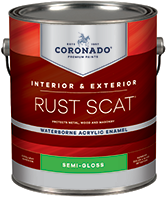 LEWISBURG PAINT STORE Rust Scat Waterborne Acrylic Enamel is suitable for interior or exterior use. Engineered for metal surfaces, it also adheres to primed masonry, drywall, and wood. It has tenacious adhesion and provides excellent color and gloss retention.boom
